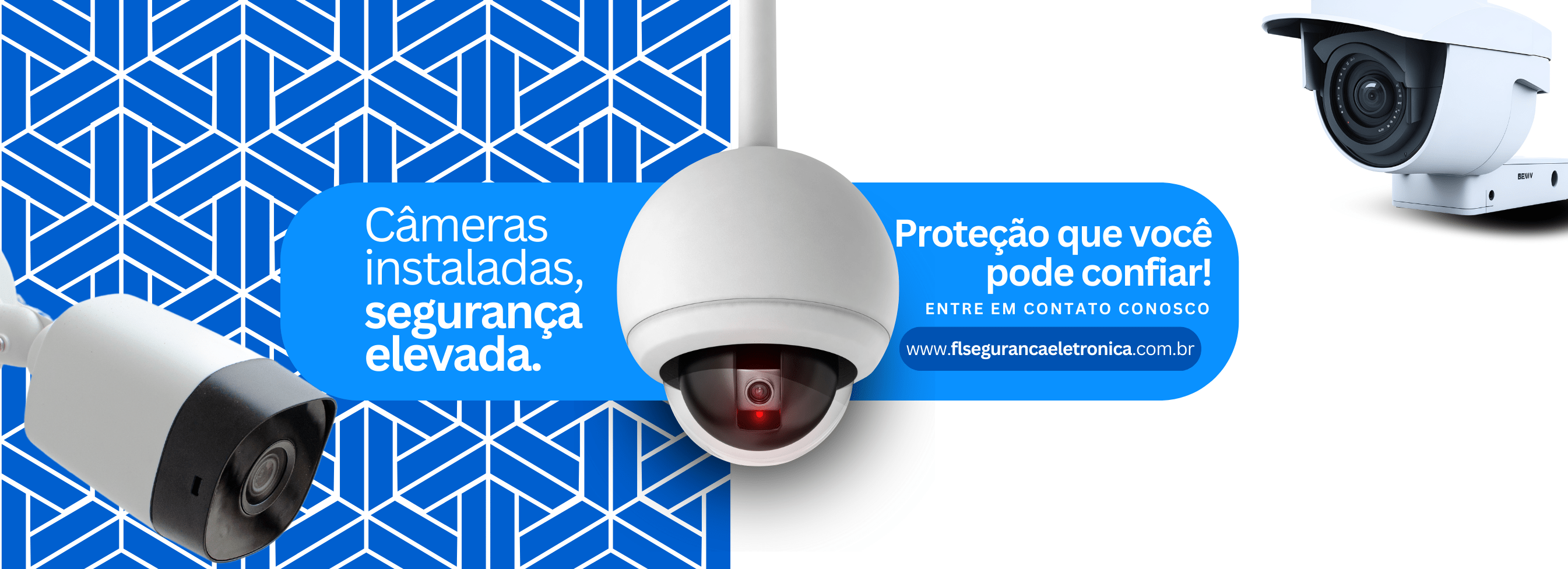 Banner Mercado Shops Segurança Eletrônica Câmeras Moderno Azul E Branco (1345 x 488 px) (2)
